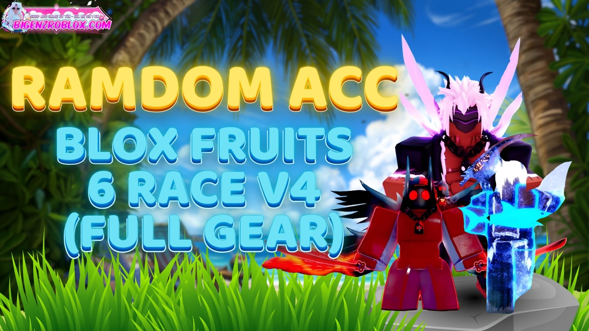 Blox Fruits Có 6 Race V4 Full Gear 200K